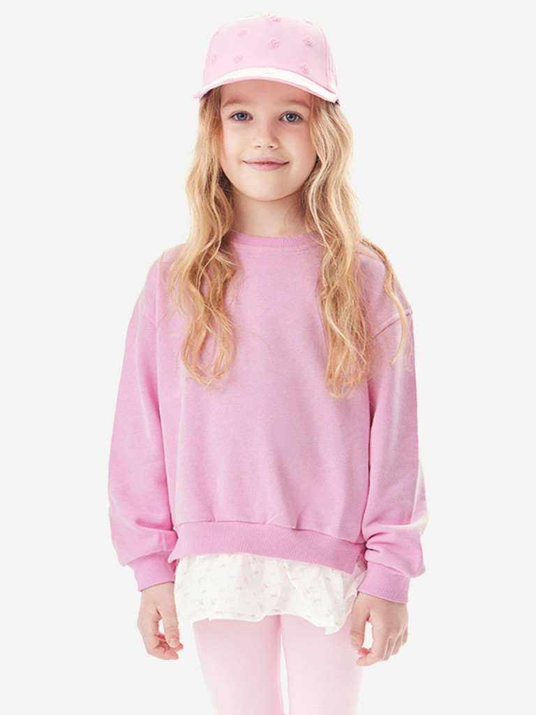 Свитшот из футера для девочек TOTTI KIDS