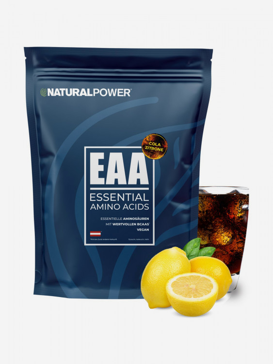 Аминокислоты EAA Natural Power 480г кола с лимоном, Австрия