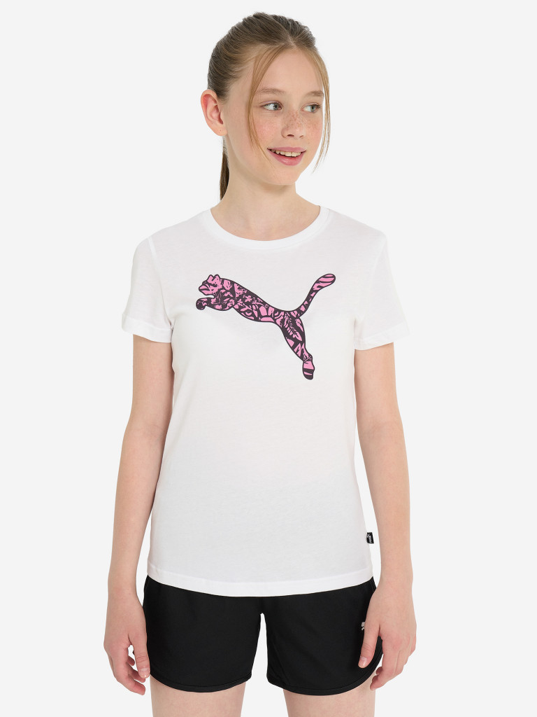 Футболка для девочек PUMA ESS+ Graphic Tropical