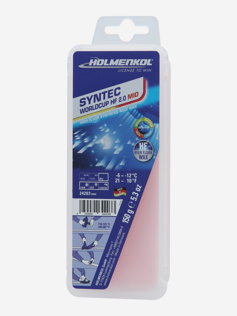 Мазь скольжения Holmenkol Syntec WorldCup HF 2.0, 150 г