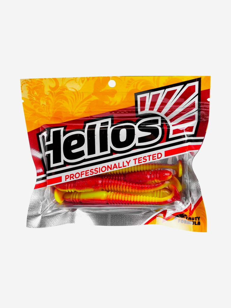 Мягкая приманка Helios Minoga, 3,75" / 9,5 см, Red Lemon, 5 штук (HS-17-050)