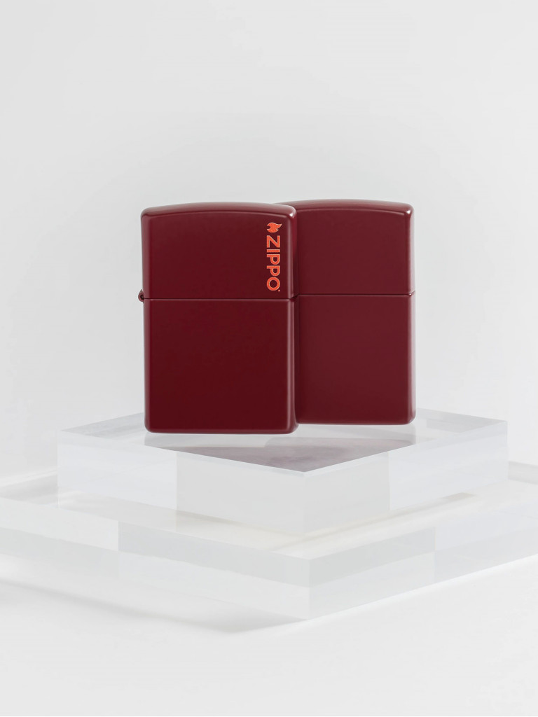 Зажигалка бензиновая ZIPPO 46021ZL Classic Logo Merlot