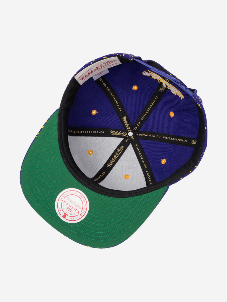 Бейсболка с прямым козырьком MITCHELL NESS HS11479-LALPURP Los Angeles Lakers NBA (фиолетовый)