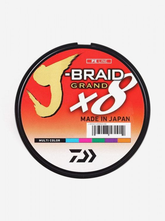 Шнур DAIWA J-Braid Grand x8 150м Multicolor 0,13мм 8,5кг