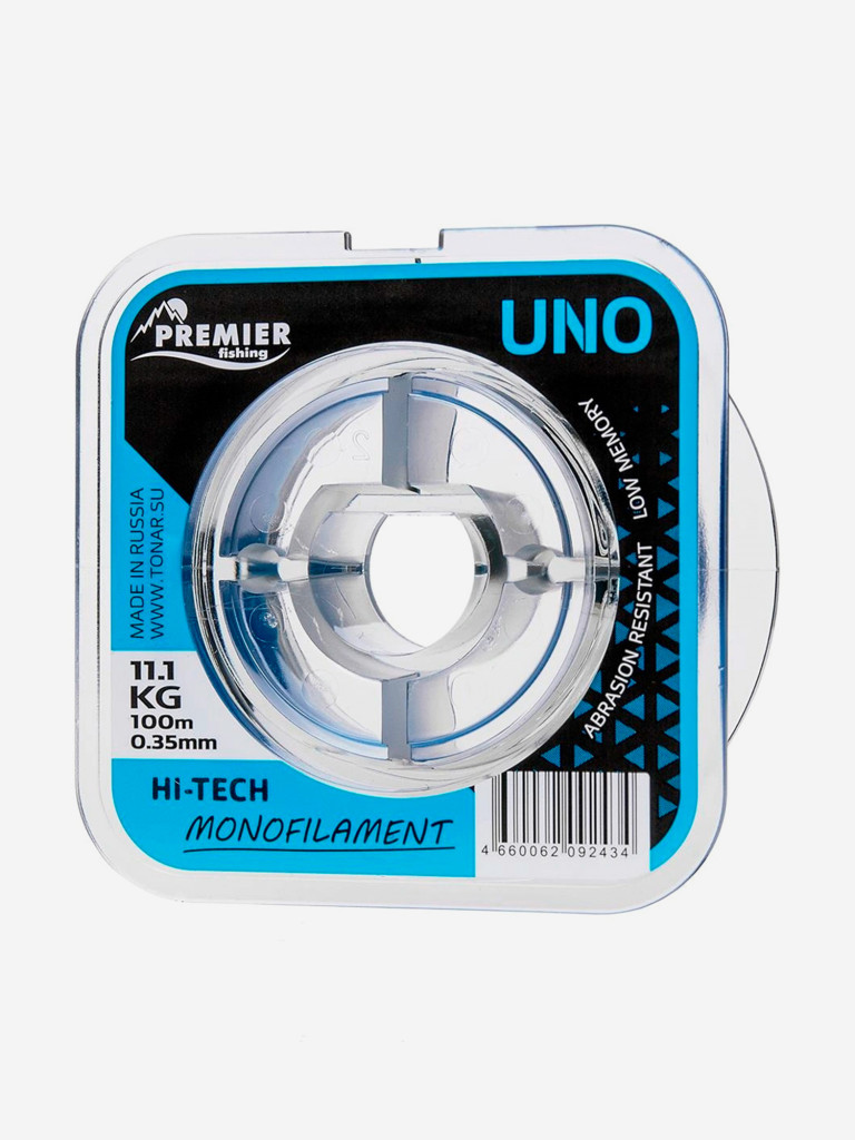 Леска для рыбалки Premier Fishing UNO Nylon 0,35мм, 100м, 11,1кг, голубой