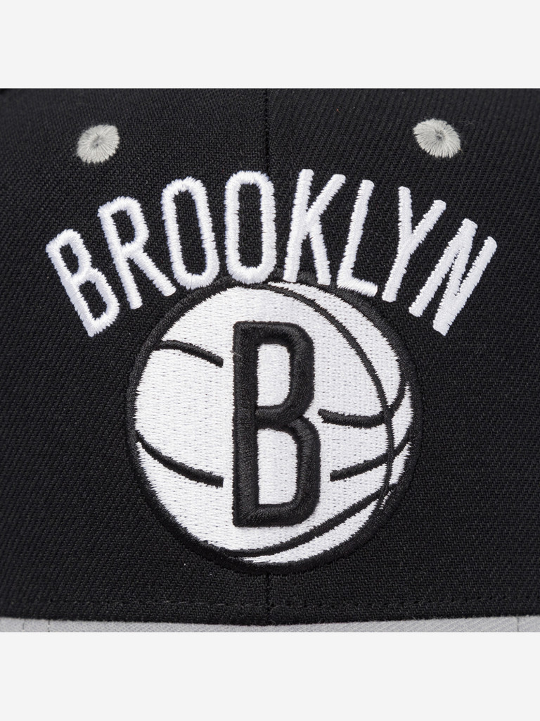 Бейсболка MITCHELL NESS HP8764-BNEBLCK Brooklyn Nets NBA (черный)