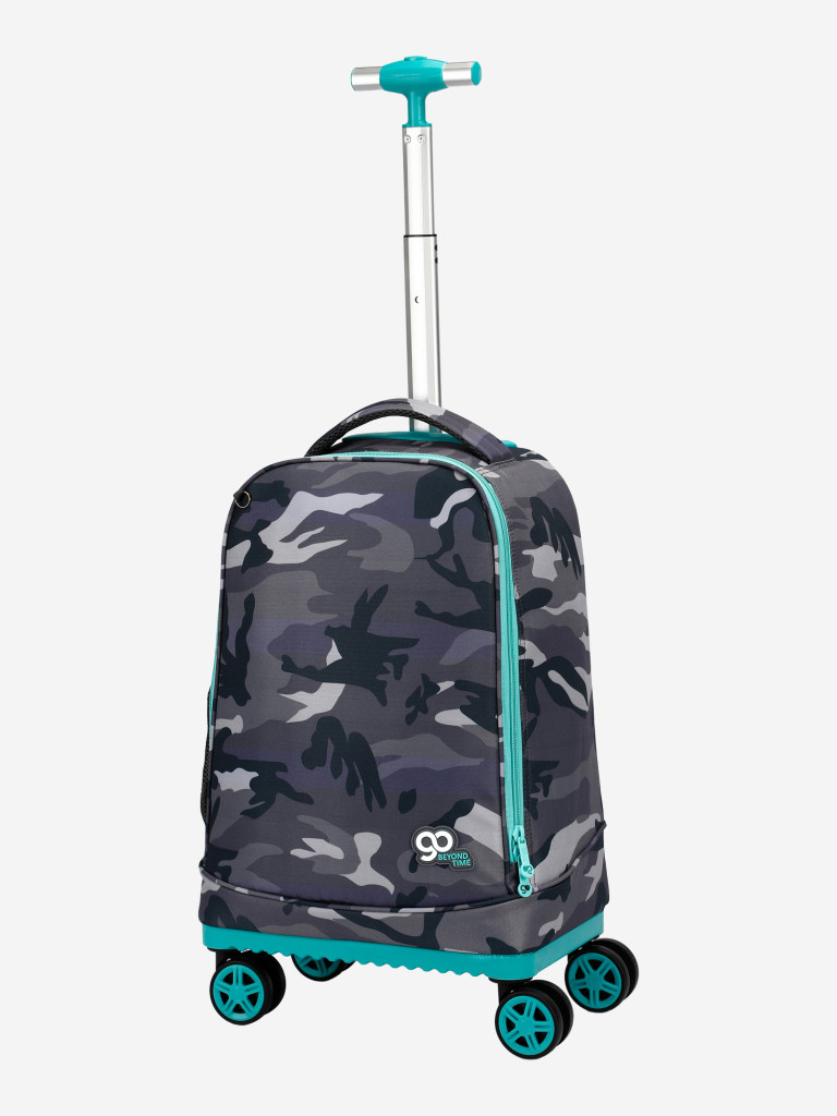 Чемодан детский BEYOND TIME D04 Камуфляж серый
