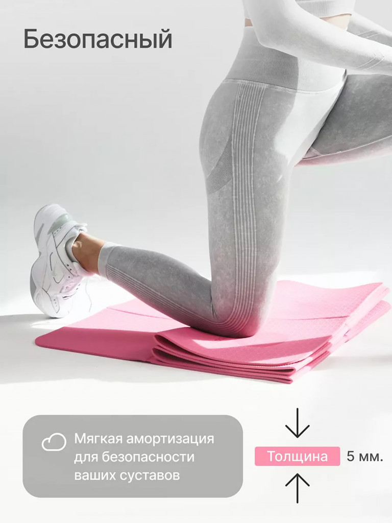 Коврик для йоги и фитнеса складной Urbanfit