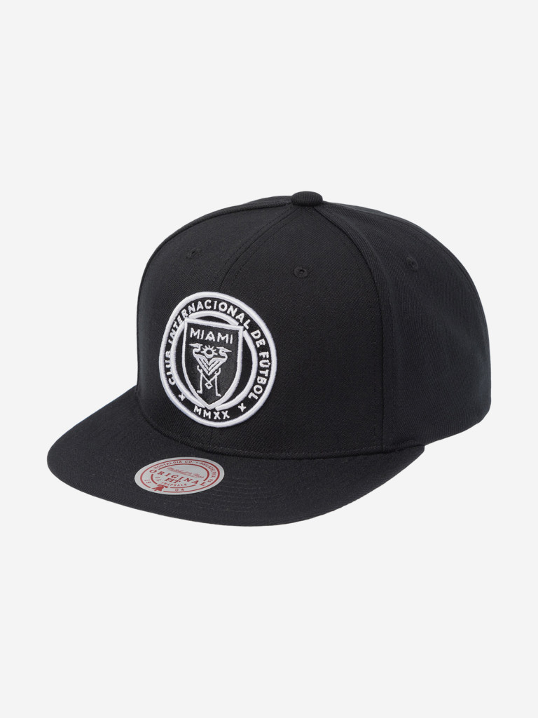 Бейсболка с прямым козырьком MITCHELL NESS HS8541-IMCBLCK Inter Miami CF MLS