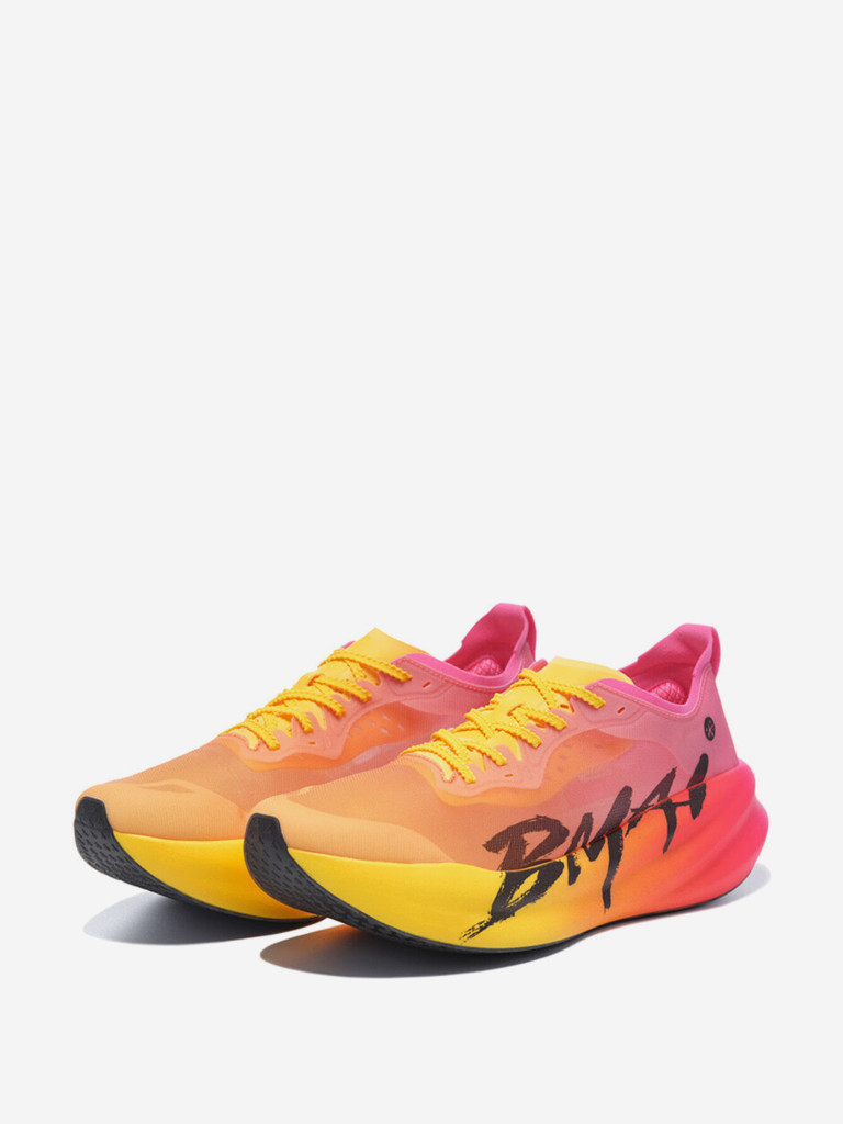Кроссовки BMAI Cushioning Coverage Support Wear-Resistant Mid-Top Running Shoes Unisex Gold Dawn Red
