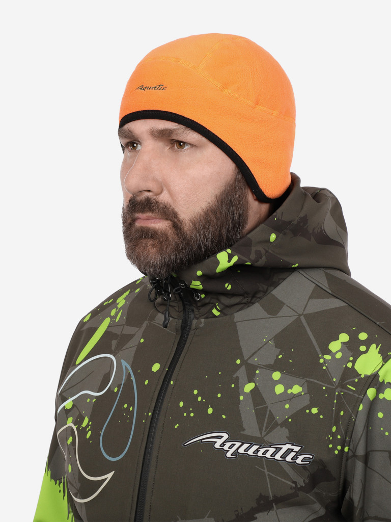 Шапка теплая softshell с флисом Aquatic Шф-11