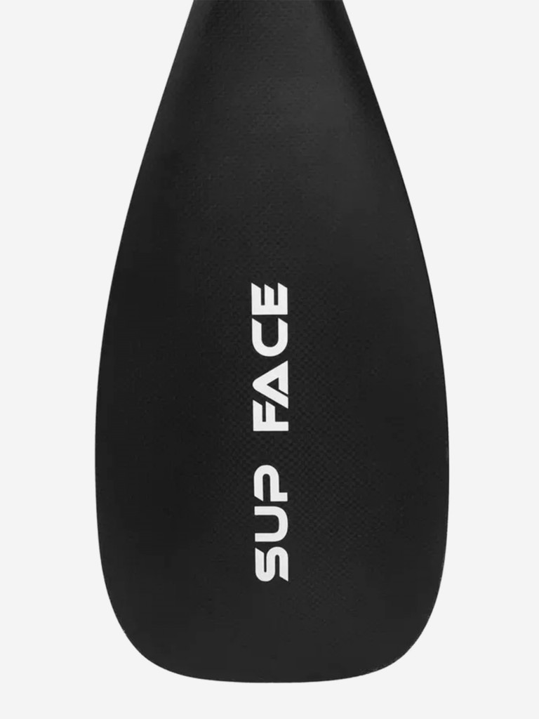 Весло для SUP SUP face Rigida, карбоновое, 3-частное, черное