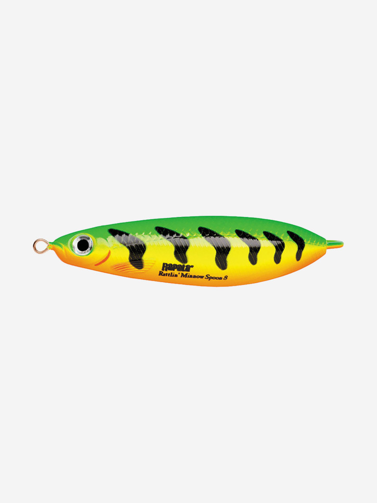 Блесна для рыбалки колеблющаяся RAPALA Rattlin' Minnow Spoon, 8см, 16гр /FT (незацепляйка)