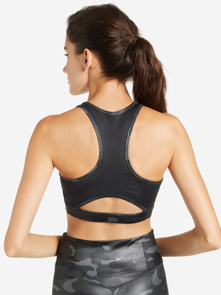 Топ бра спортивный Nike Dri-FIT Swoosh арт. DD1199 черный цвет — купить ...