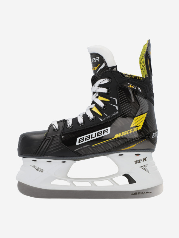 Коньки хоккейные детские Bauer Supreme M4 Skate JR D черный цвет — купить за 31024 руб. со скидкой 15 %, отзывы в интернет-магазине Спортмастер