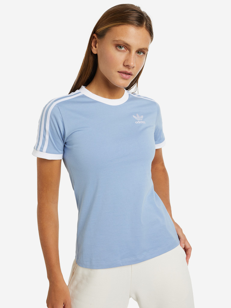 Adidas 3 stripe top womens best sale