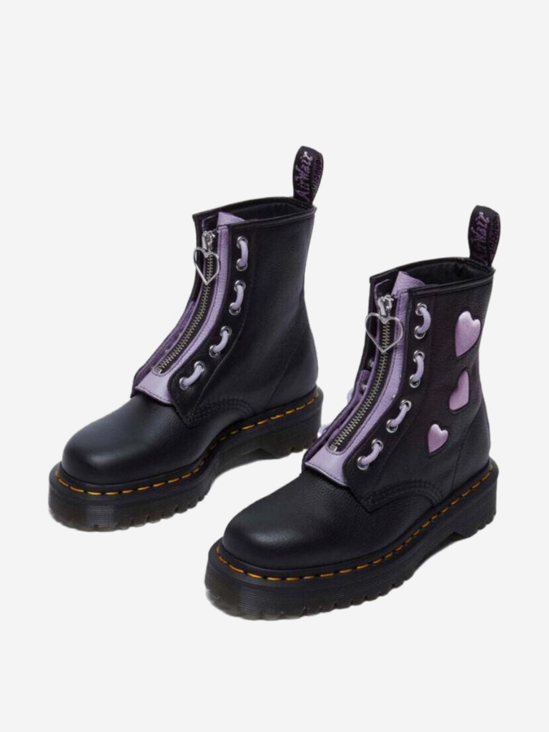 Ботинки женские DR. MARTENS Textile Cow Leather Short Martin Boot