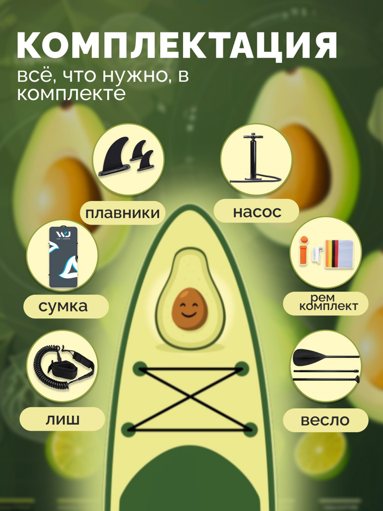 SUP-доска WheeJet Summer Line Mr.Avo 320x81x15