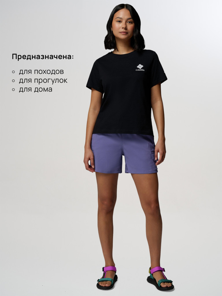 Футболка женская Columbia Rolling Bend Graphic SS