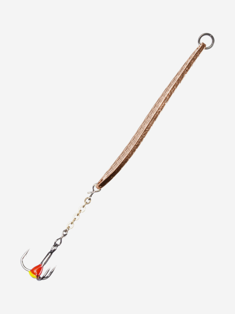 Блесна вертикальная зимняя Lucky John DIAMOND BLADE с цепочкой и тройником 61мм C блистер