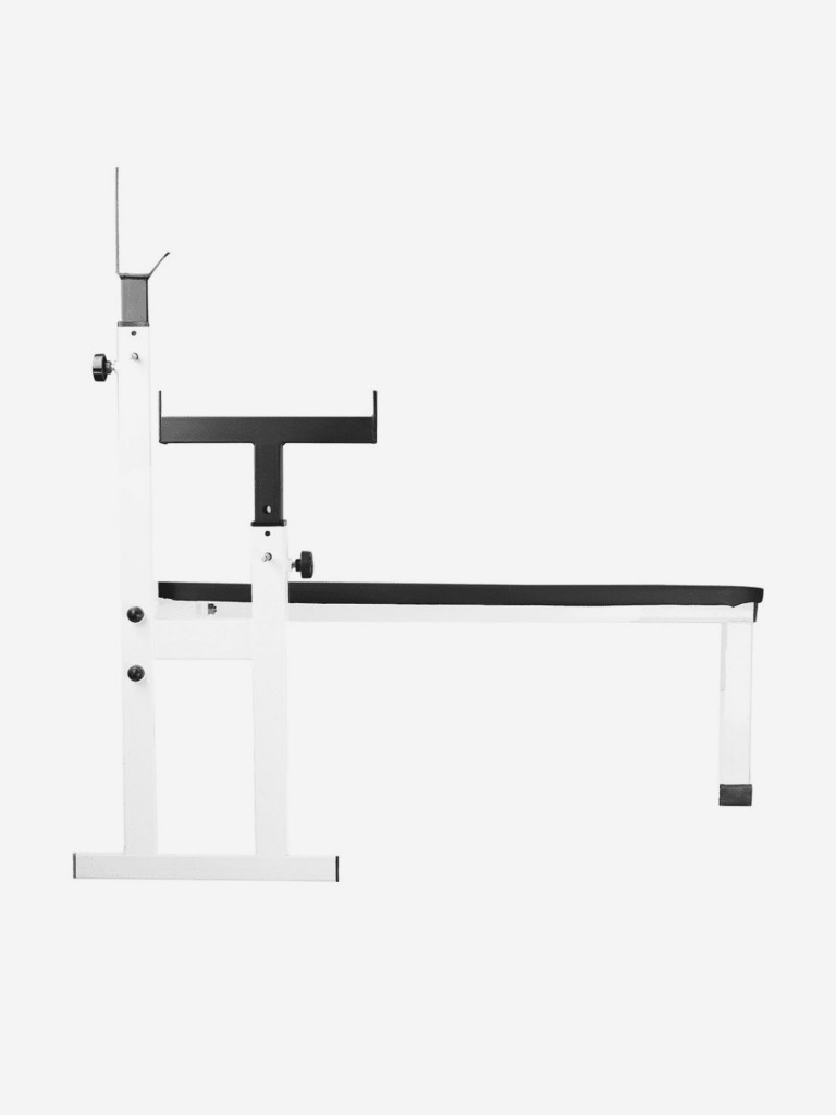 Скамья со стойками неотделимая Sportlim Атлант Белая