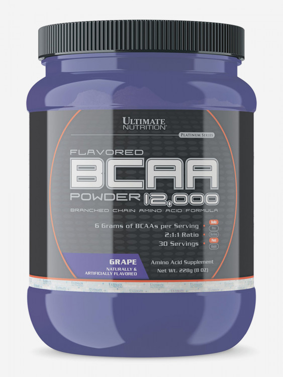 Аминокислоты Ultimate Nutrition BCAA 12000, 228 г, Виноград