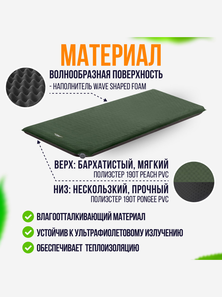 Коврик для пикника Trek Planet Relax 90 Green
