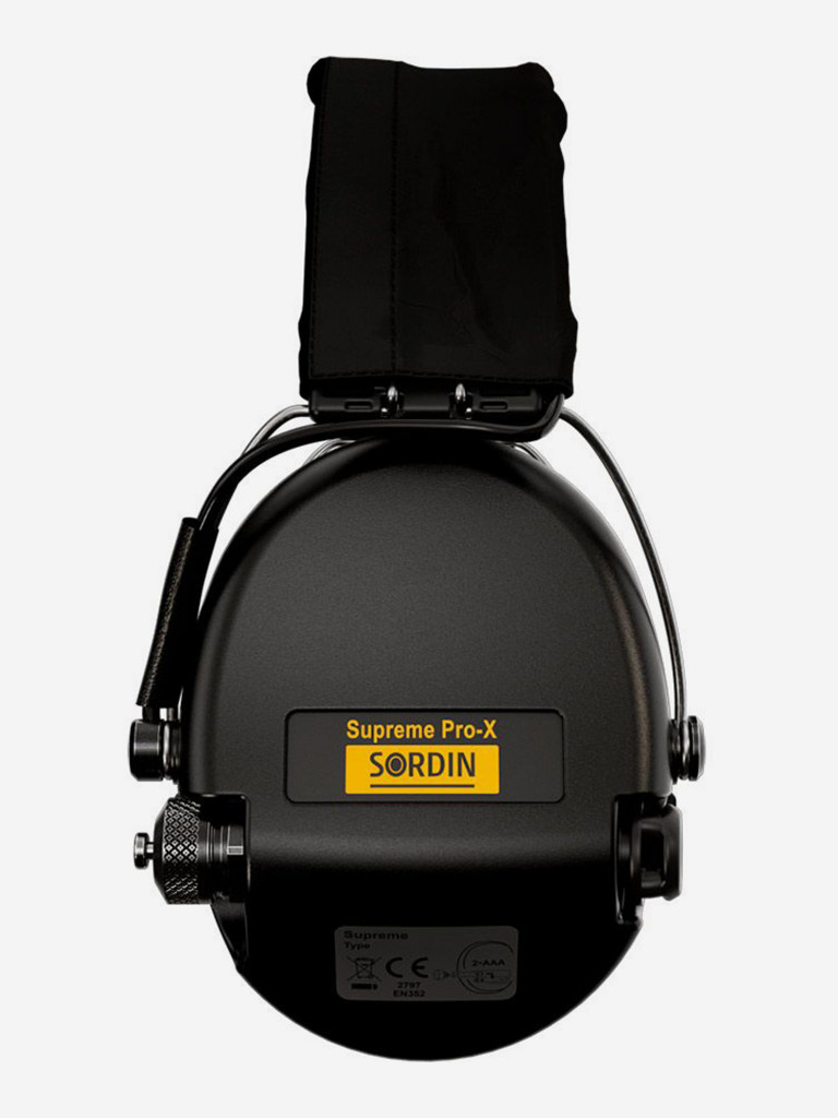 Активные наушники для стрельбы Sordin MSA Supreme Pro-X, SNR 25dB, NRR 19dB, черные