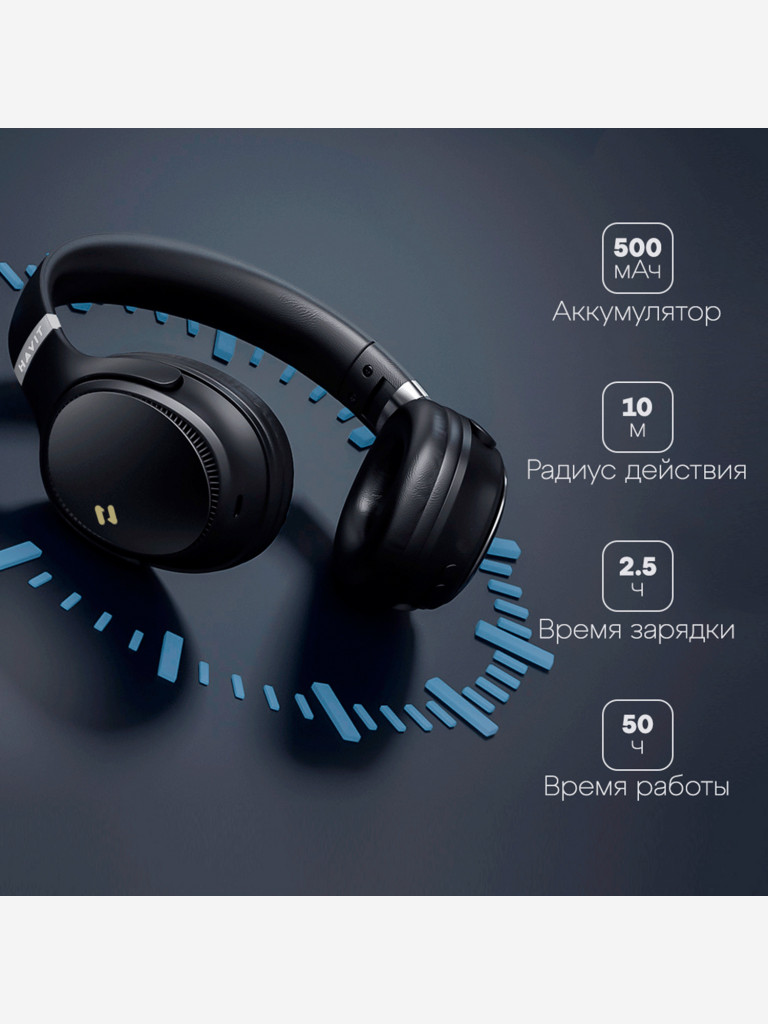 Наушники беспроводные HAVIT H630BT PRO Black