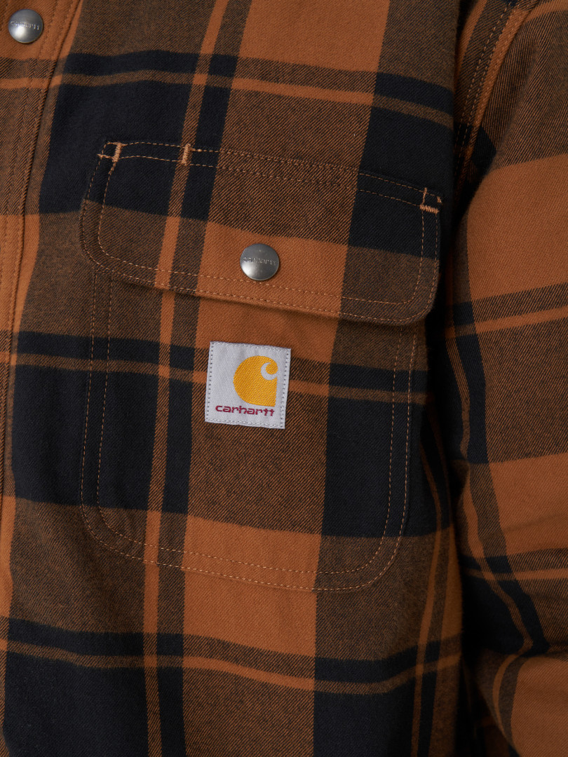 фото Рубашка мужская carhartt, коричневый