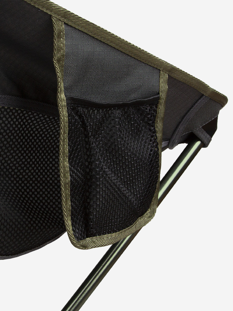 Кресло туристическое складное до 120 кг, для походов, пикника, охоты, рыбалки, алюминиевый каркас LIGHT CAMP M зеленый