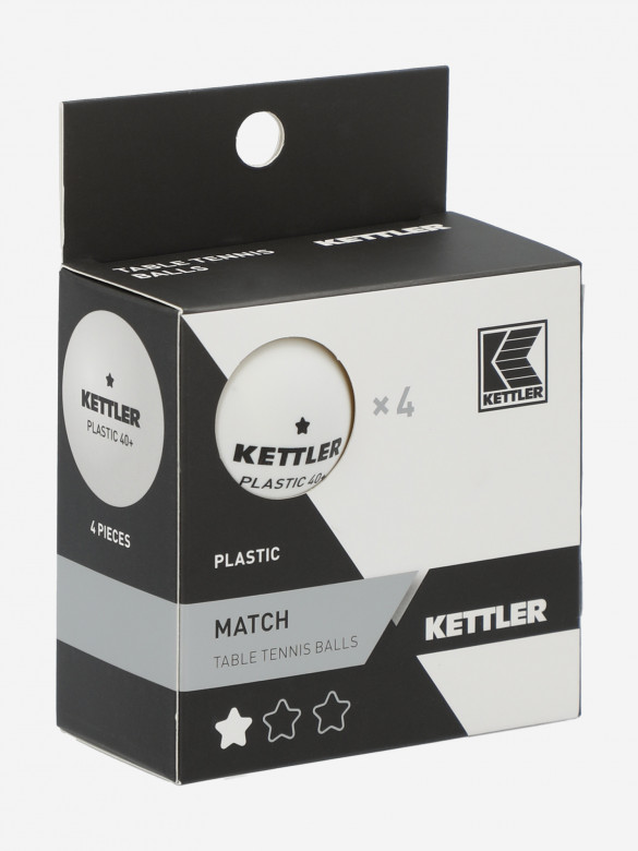 Набор мячей для настольного тенниса KETTLER 1*, 4 шт.