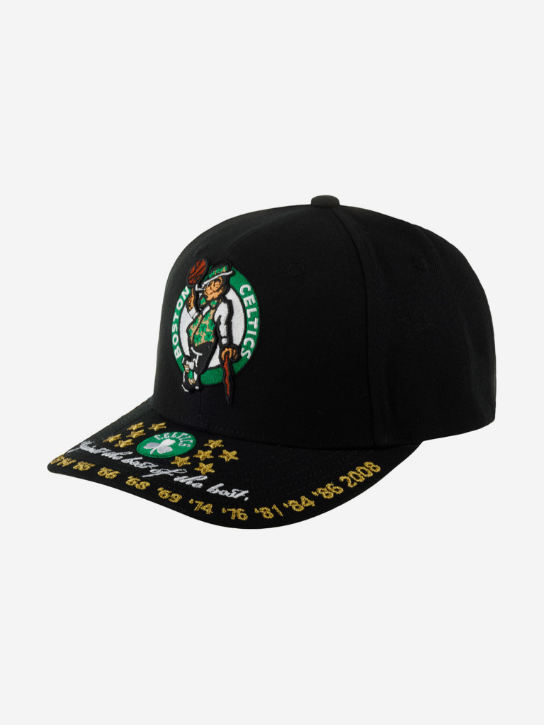 Бейсболка MITCHELL NESS HHSS6268-BCEYYPPPBLCK Boston Celtics NBA (черный)