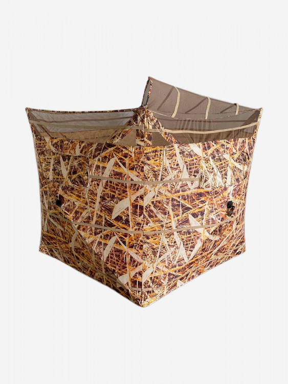 Засидка двухместная Shot Time куб, легкосборная конструкция, 145х145х168, 300D, камыш