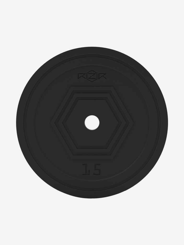 Блин стальной обрезиненный RZR 15 кг