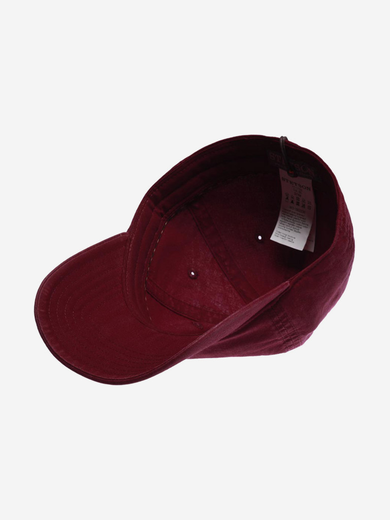 Бейсболка STETSON 7711102 BASEBALL CAP DELAVE ORGANIC (малиновый)