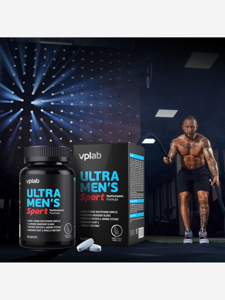 Спортивный витаминно-минеральный комплекс мужской Vplab Nutrition, 90 шт