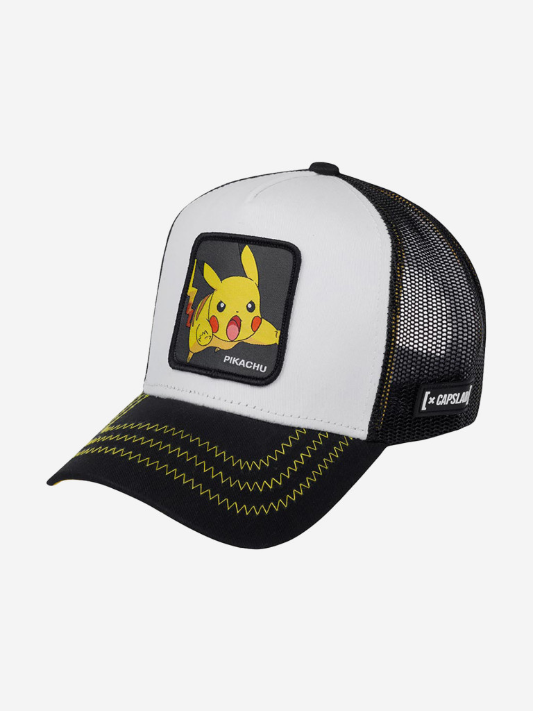 Бейсболка с сеточкой CAPSLAB CL/PKM2/1/PIK5 Pokemon Pikachu (белый)