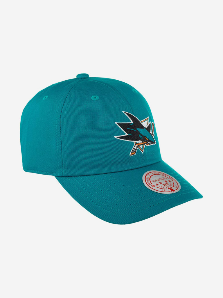 Бейсболка MITCHELL NESS HLUX5369-SJSYYPPPTEAL San Jose Sharks NHL