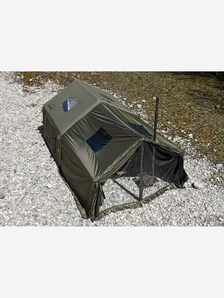 Надувная палатка Coody 8.0 PRO Army Green, 8 м², 2–4 человека, 2 входа, навес