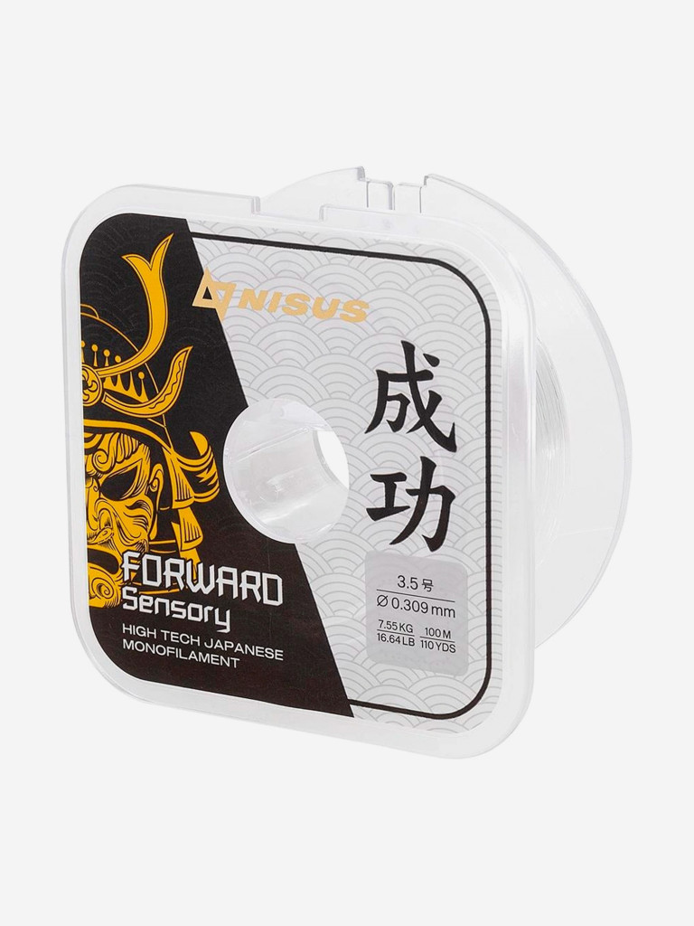 Леска для рыбалки Nisus FORWARD Sensory Nylon 0,309мм, 100м, 7,55кг, прозрачный