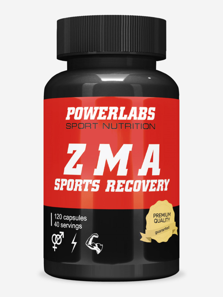 Бустер Тестостерона ZMA, Powerlabs, 120 капсул