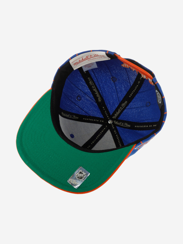 Бейсболка с прямым козырьком MITCHELL NESS HHSS5373-NYIYYPPPBLUE New York Islanders NHL