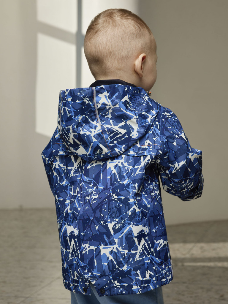 Парка для мальчика batik Бронсон камуфляж синий