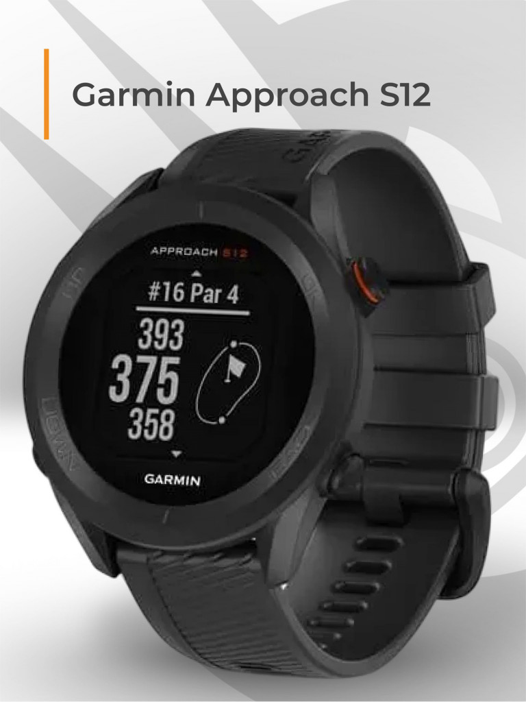 Смарт-часы Garmin Approach S12, чёрные