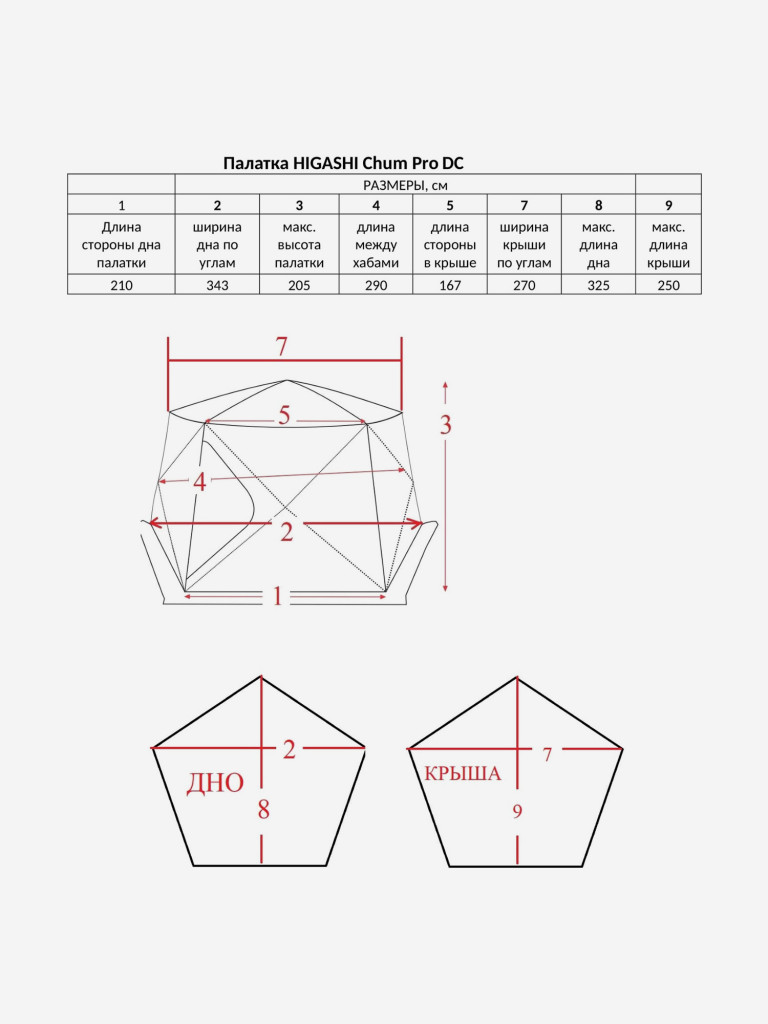 Палатка HIGASHI Chum Pro DC