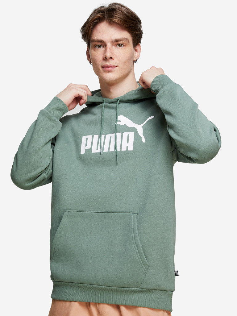 Худи мужское PUMA Ess Big Logo Varsity Green