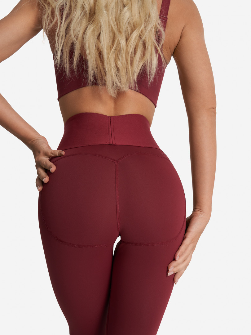 фото Легинсы женские demix booty booster gym, красный