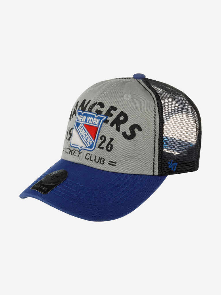 Бейсболка с сеточкой 47 BRAND H-FLTHD13GWP-GY New York Rangers NHL (серый)