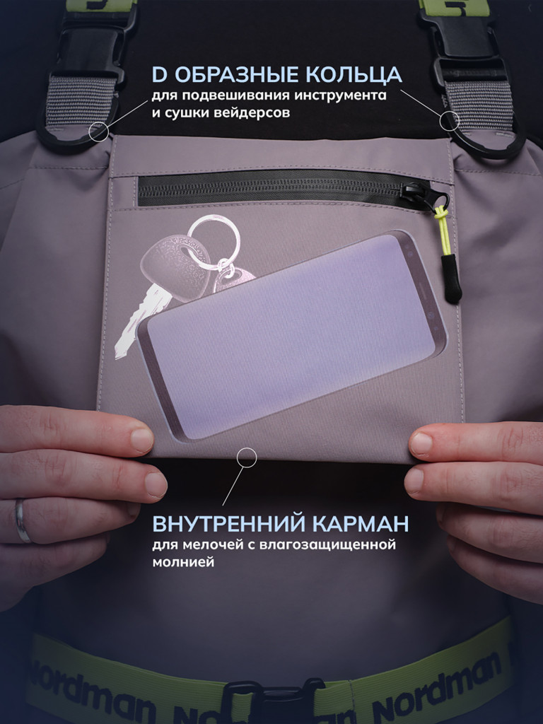 Вейдерсы мужские мембранные Nordman Pro-1 с носком